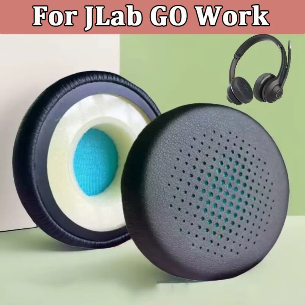 Almohadillas de repuesto para los oídos, almohadillas suaves de espuma viscoelástica duraderas para Jlab GO Work, accesorios para auriculares, piezas de reparación, 2 uds.