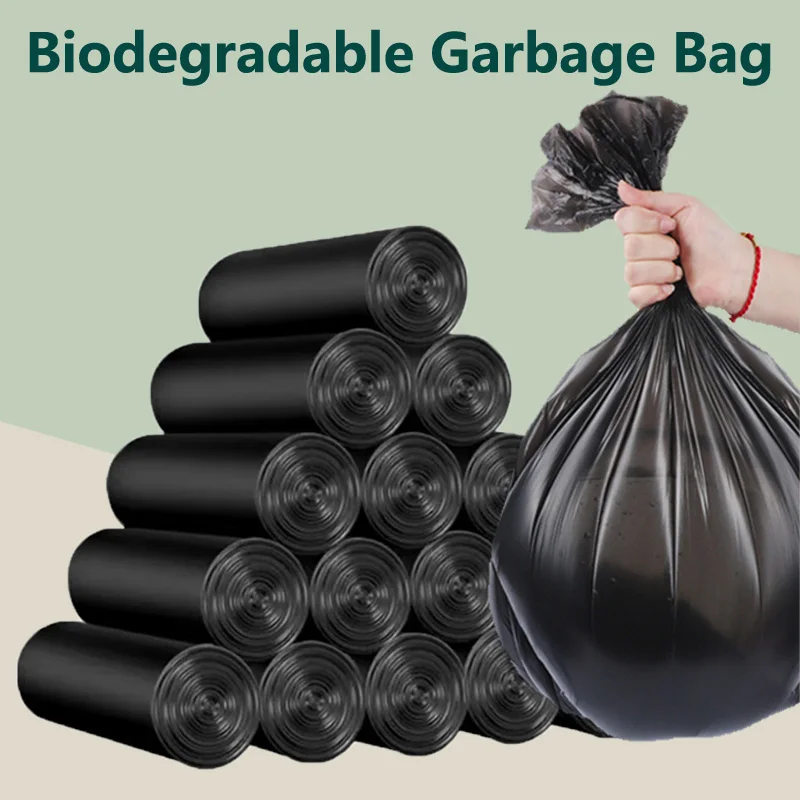 Multi Color Biodegradable Garbage Bags Disposable Thickened Biodegradable Starch Garbage Bags Household Kitchen Cleaning Tools