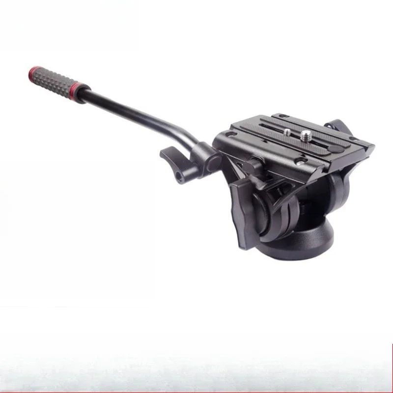 Aluminum alloy SLR camera hydraulic damping gimbal photography tripod universal monopod sliding track flat mouth gimbal