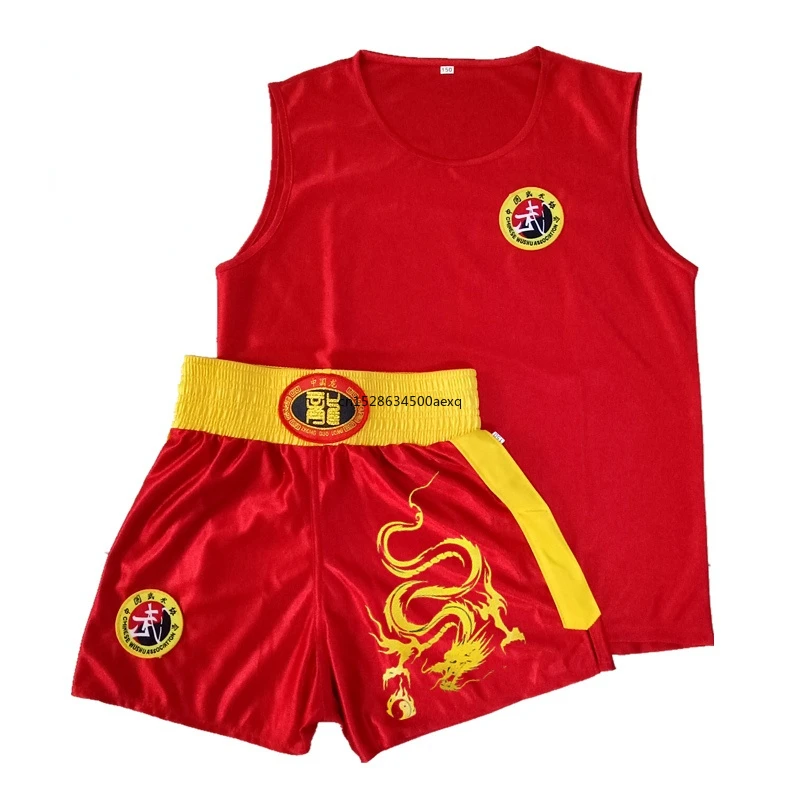 Uniforme de boxeo Muay Thai Unisex, traje Sanda, uniforme Kongfu, ropa Wushu, disfraz de rendimiento de artes marciales para niños y adultos