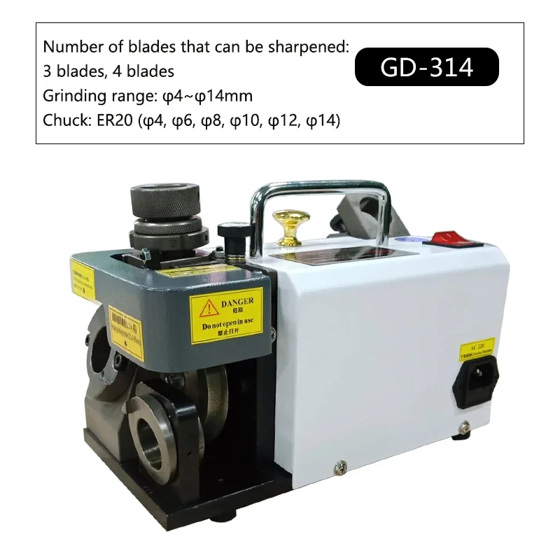 GD-314 قاطعة المطحنة طاحونة 110 فولت/220 فولت المحمولة قاطع كربيد 3-14 مللي متر مثقاب الخشب مبراة قاطعة المطحنة طاحونة