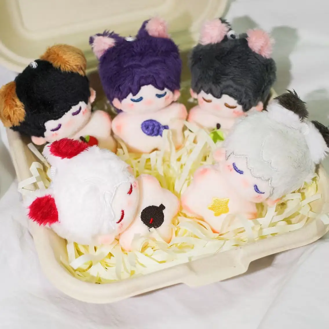 5 cm Love and Deepspace Anime Rafayel Mini Lalka Cosplay Pluszowa Figurka Idol Syrenka Brelok Zawieszka Dekoracja Plecaka Prezent Świąteczny