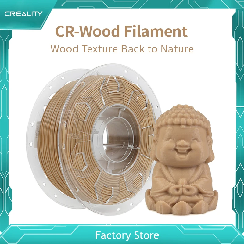 Creality  3D Printer Filament  Wood PLA +0.03mm Diameter Tolerance 1kg Clog-free Great Adhesion Environmentally Friendly Materia