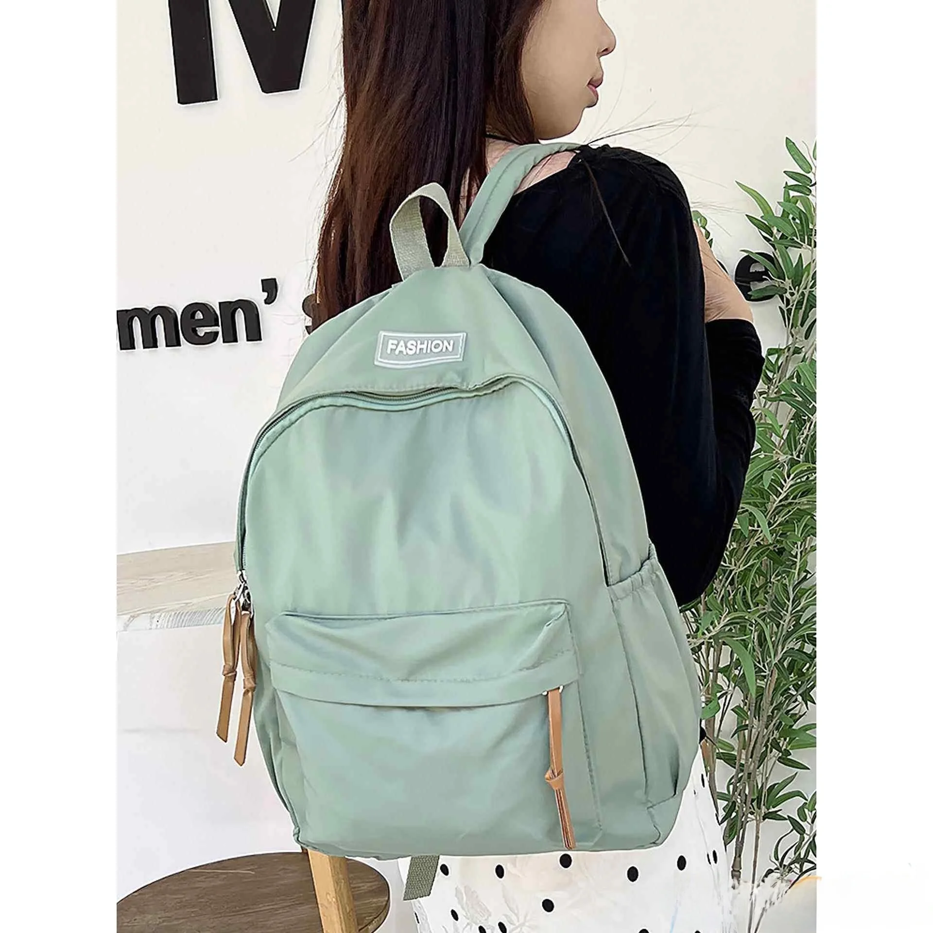 

Casual Large Capacity Laptop Backpack for Men Simple Design Double Shoulder Bag Suitable for College Students And High School...