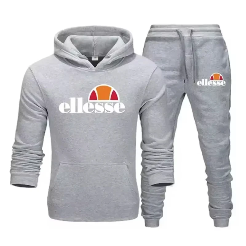 New Street Trend 2 Piece Hoodie Set Men Women, Athletic Hoodie & Sweatpants, Comfortable Casual Sports Tracksuit view 3