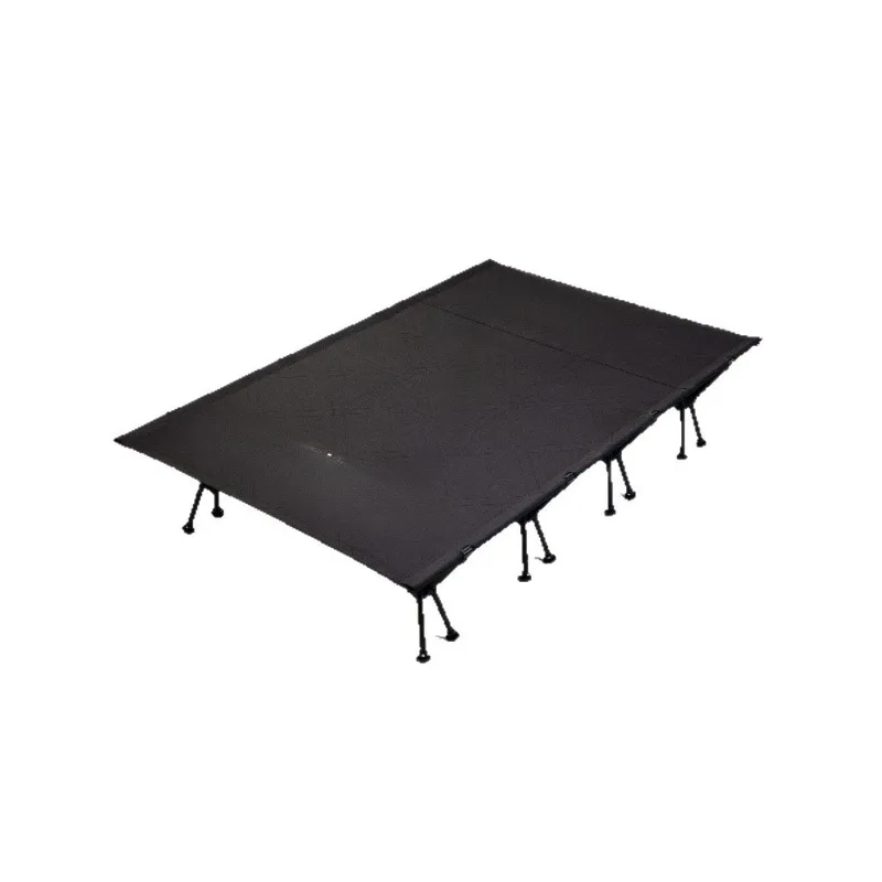 Outdoor camping parent-child bed height and low foldable bed portable camping lunch break bed