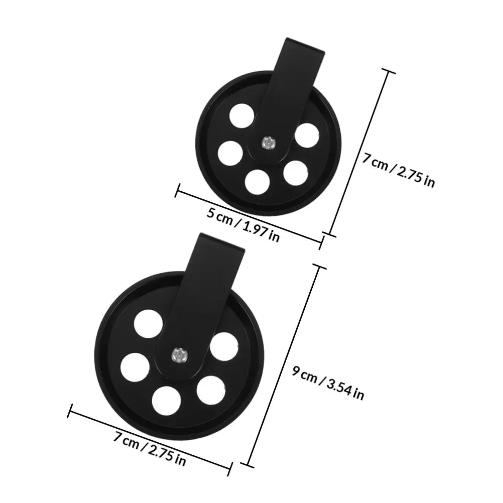 2Pcs Vintage Lamp Pulley System Black Heavy Duty Ceiling Mount Pulley Adjustable Height Industrial Light Fixtures