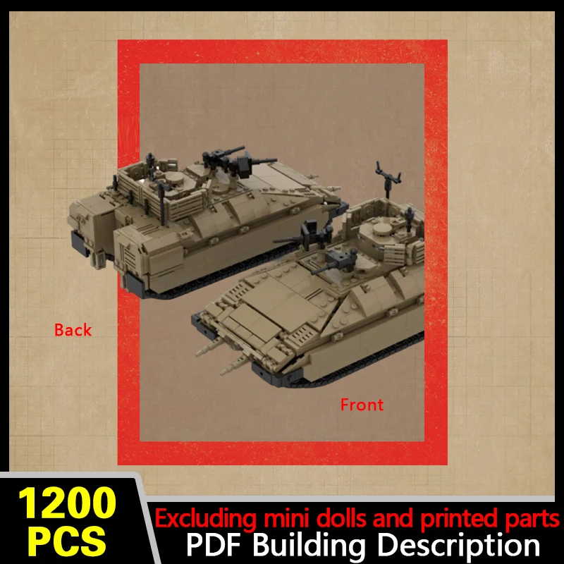 Command Post Vehicle Model MOC Building Bricks War Equipment Modular Technology Gifts Holiday Assemble Children Toys Suit