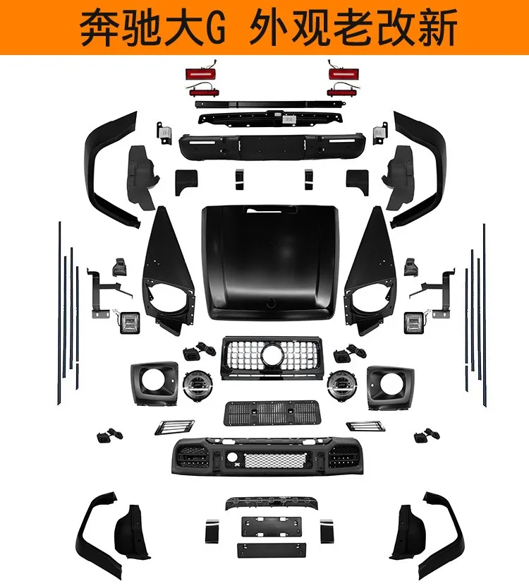 Exterior upgrade body kit W463 to W463A W464 G63 for Mercedes G class G wagon G350 G500 G63