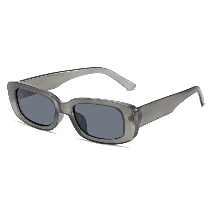 Gafas de sol cuadradas para hombre, gafas de sol rectangulares de diseño pequeñas, lentes negros Retro para hombre, gafas para conducir y pescar UV400