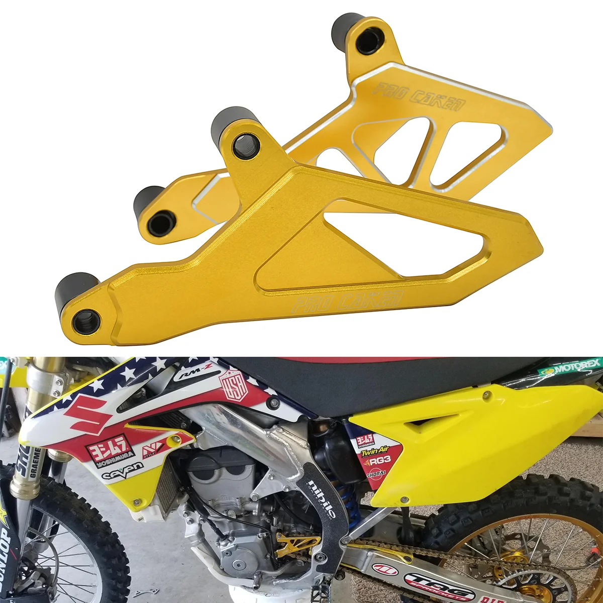 

For Suzuki RMZ250 RMZ450 RM Z250 Z450 RMZ 250 450 DRZ400S DRZ400SM DRZ 400 S SM CNC Front Chain Protector Sprocket Guards Cover