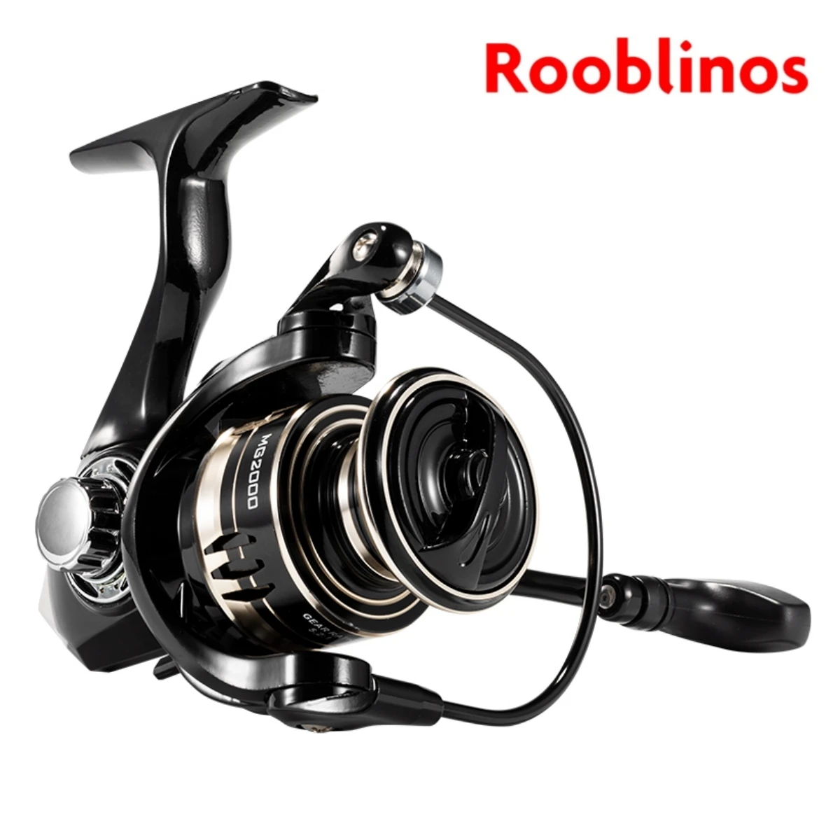 Rooblinos MG Spinning Reels Ultralight Metal 5.2:1 Gear Ratio Saltwater or Freshwater 17kg Max Drag Fishing reels