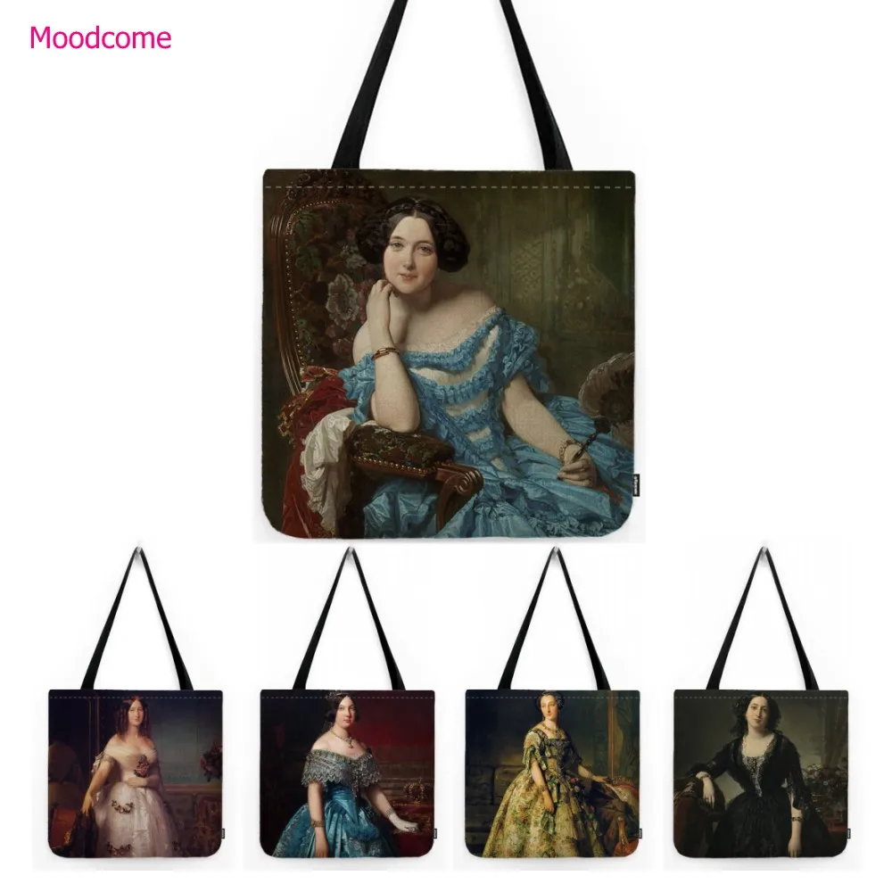 Spain Federico de Madrazo Isabella Princess Queen Duchess Madame Royal Portait Oil Painting Fashion Tote Bag Shoulder  Bag