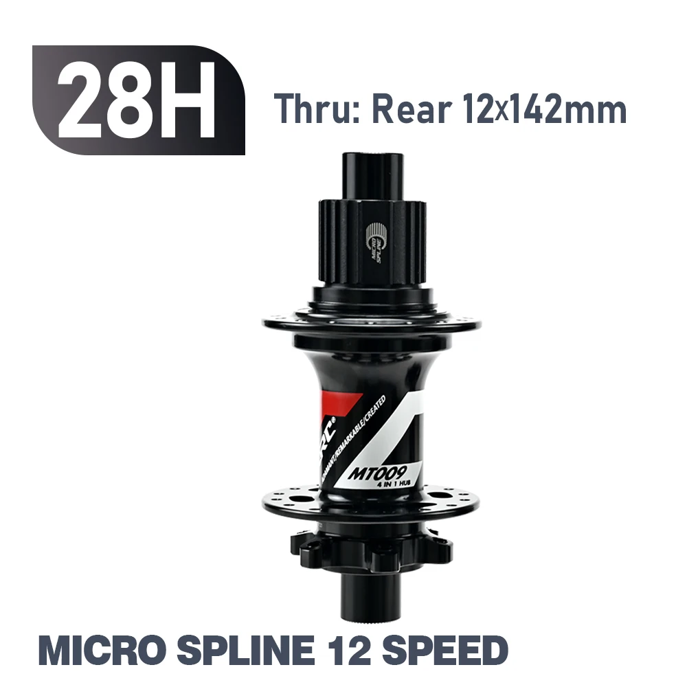 ARC MT009 Rear Hub 4in1 BOOST 10x135 12x142 12x148 MTB XC Gravel E Bike Bicycle Hub 28H 32H HG XD MS-Micro Spline 12V 6 Pawl image 3
