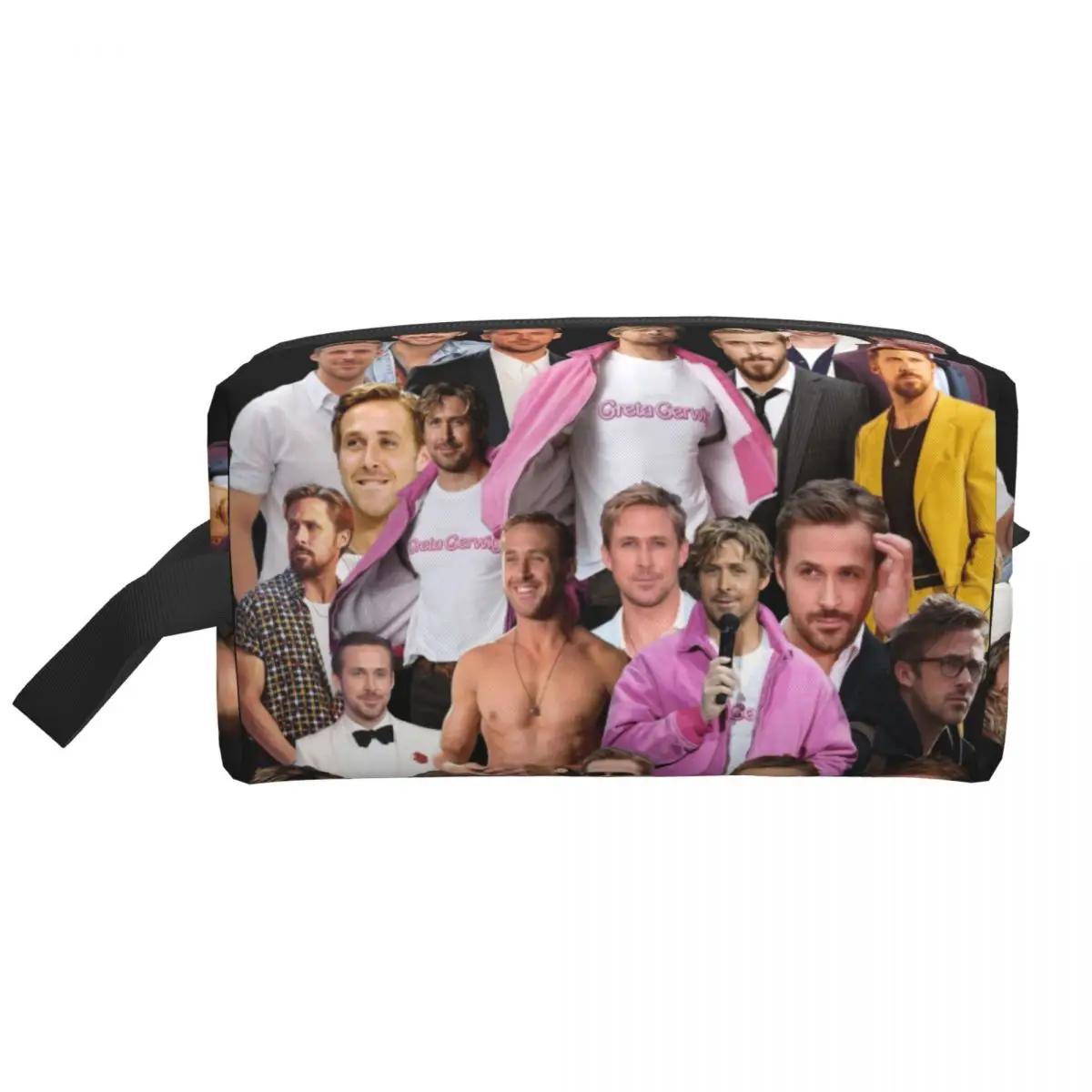 Canadian Actor Ryan Gosling Makeup Bag Women Travel Cosmetic Organizer Cute Storage Toiletry Bags