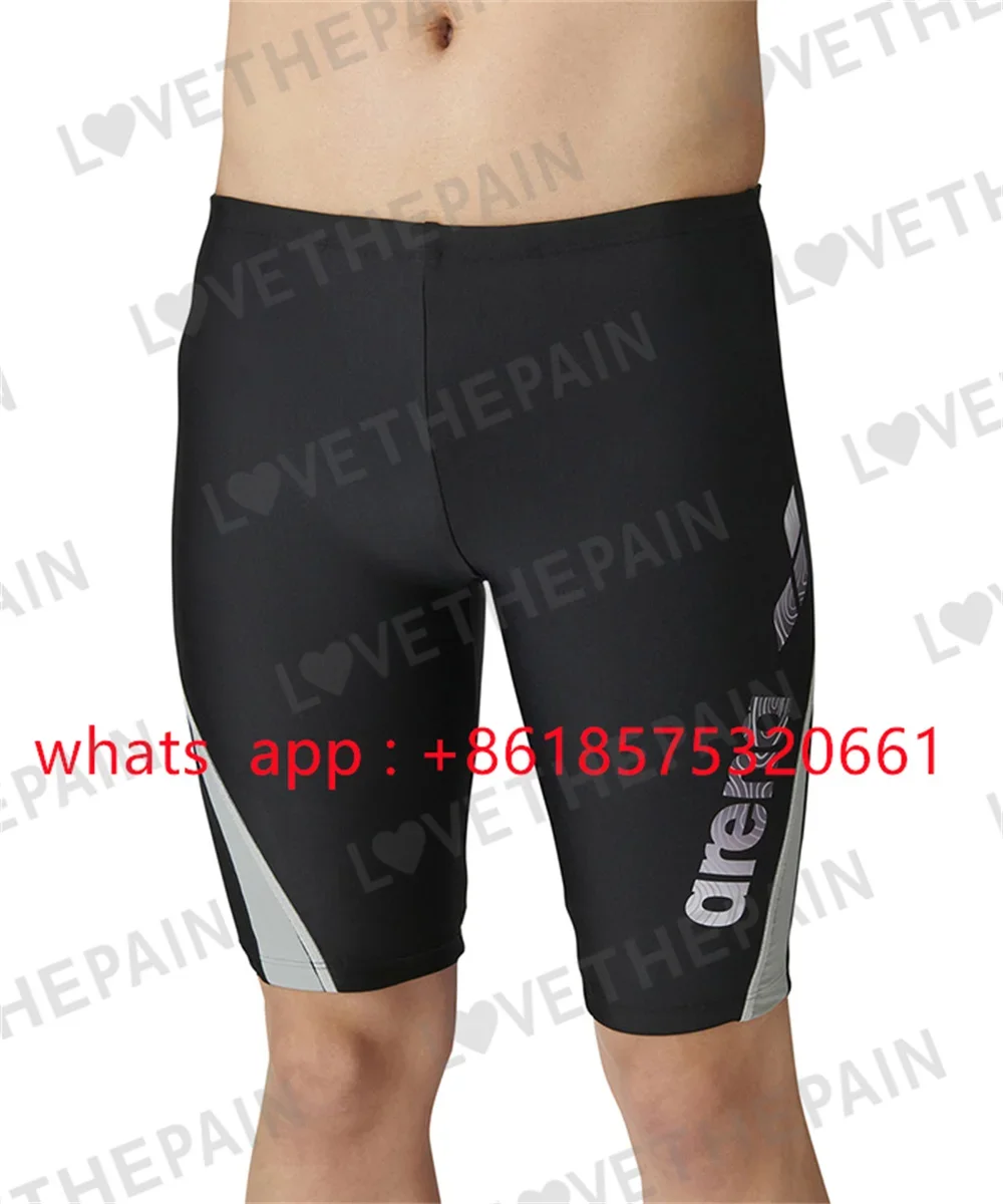 Summer Men's Swimwear Training Swim Shorts Trunks Beach Tight Swimming Pants Swimsuits Jammer Running Sports Surf Shorts Trunks