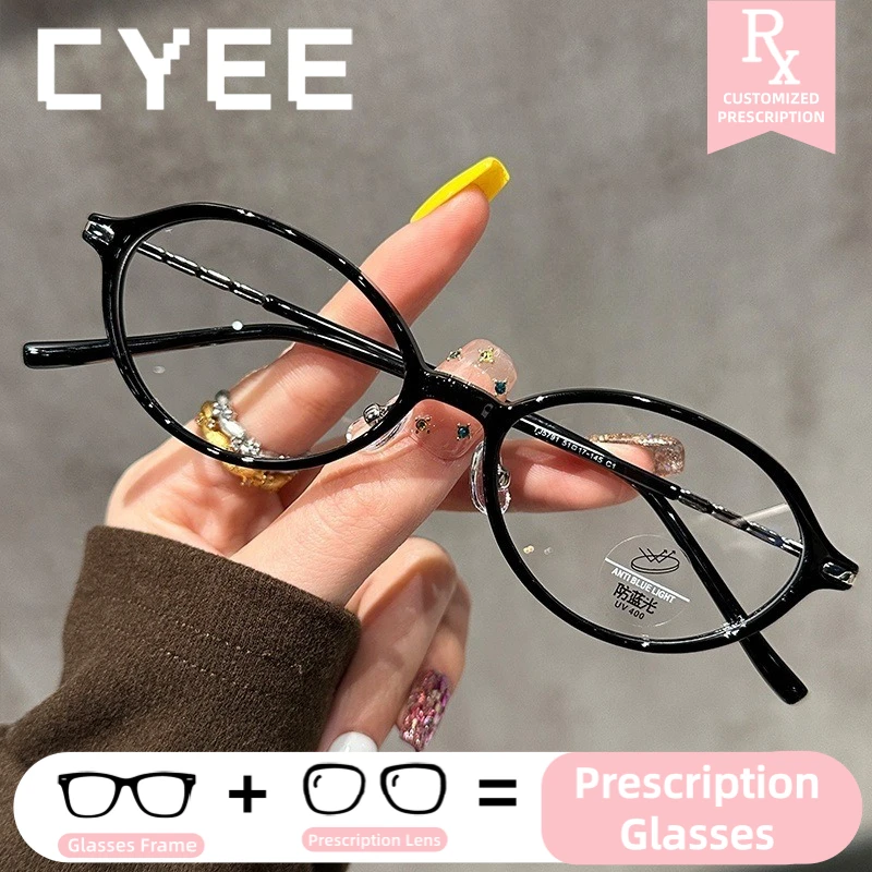 

CYEE Lightweight Design Photochromic Myopia Eyeglasses Progressive Lenses Glasses Women Customized Prescription Optical Eyewear