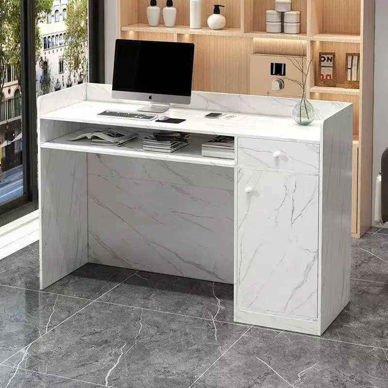 AOLIVIYA Beauty Salon Reception Desk Checkout Counter School Conference Room Lecture Desk Retail Welcome Host Station