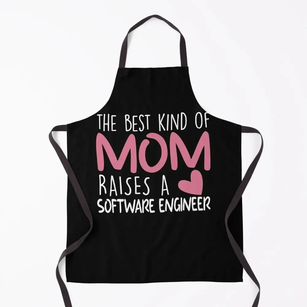 

Best Kind Of Mom Raises a Software engineering Brithday Mom Gift Apron Women's Kitchen Man kitchen clothes for men Apron