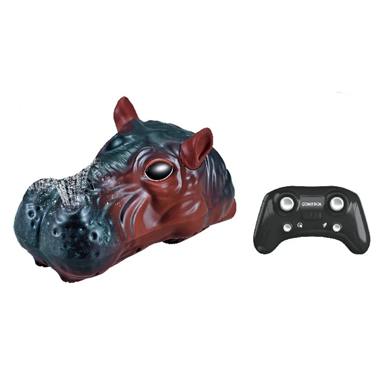 ABJL-2.4 Ghz Rc Hippo ของเล่นรีโมทคอนโทรลเรือกันน้ํา Lake สระว่ายน้ําสเปรย์ของเล่นเด็กสําหรับของขวัญวันเกิด