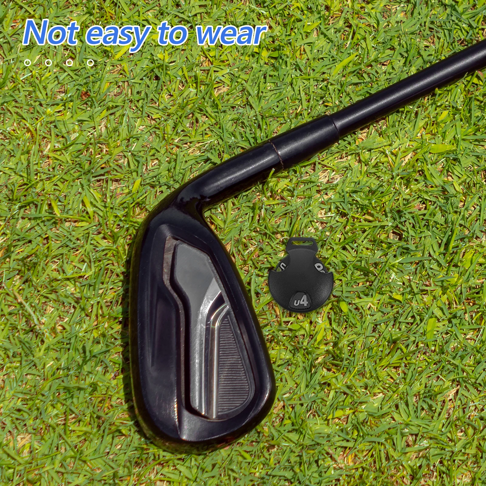 6 Stück Kunststoff-Golfschlägerkopfhüllen, Nummernschilder, große Identifikationsetiketten für Fahrer, Fairway, schwarz, große Zahl, Golfschlägerhauben