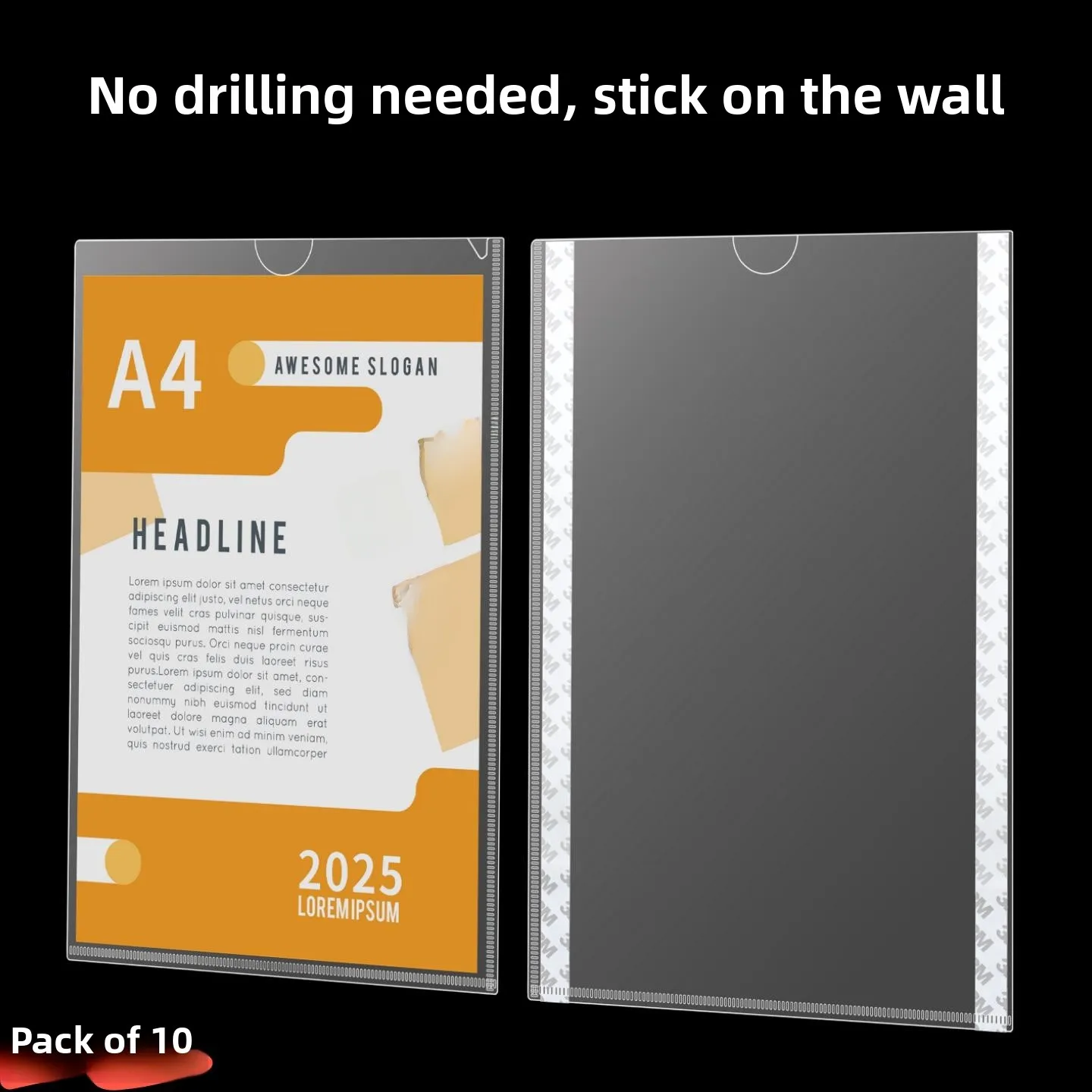 transparent-adhesive-document-holder-a4-paper-card-sleeve-loose-leaf-file-folder-page-insert-protective-cover-file-storage-bag