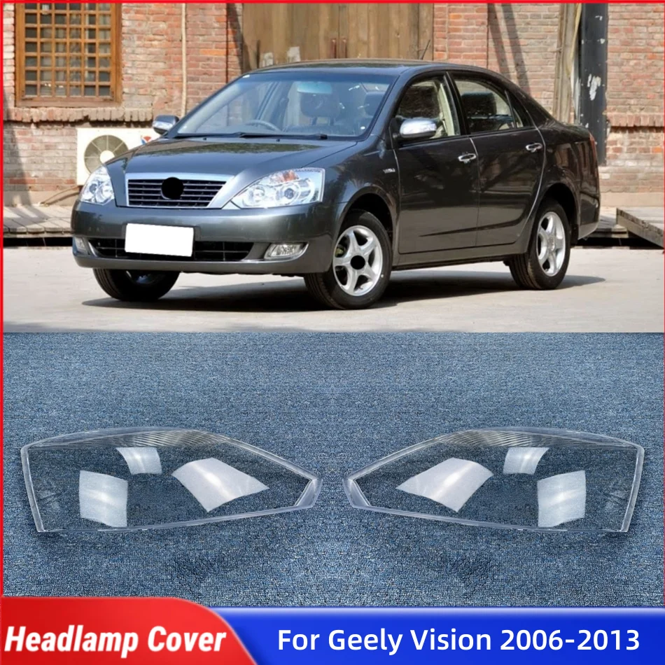 For Geely Vision 2006 2007 2008 2009 2010 2011 2012 2013 Car Front Headlight Lens Cover Front Lamp Glass Glass Lamp Cover