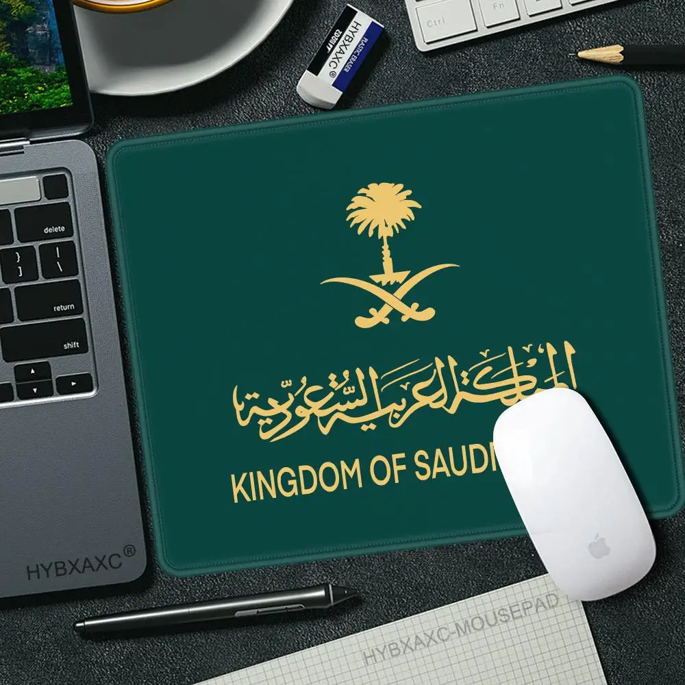 1pc Anime Mouse Pad Multiple sizes Large Square Computer Office Game Table Mat Kingdom Of Saudi Arabia Flag Rubber Anti-slip Mat