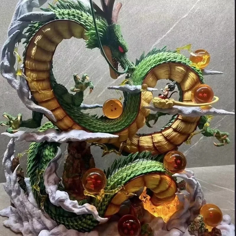 2025 53 cm Dragon Ball Anime Figur Shenron Figuren Goku Und Shenron Figur Pvc Statue Modell Puppe Sammlung Ornament Spielzeug geschenke
