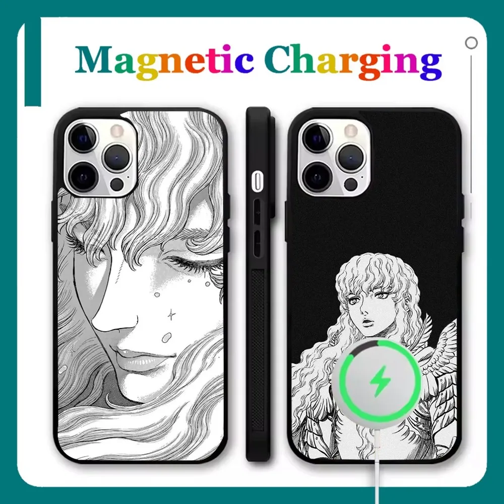 

Griffith B-BerserkS Phone Case For iPhone 16,15,14,13,12,11,Pro,Max,Plus,Mini,SE New Magsafe Magnetic Wireless Charging