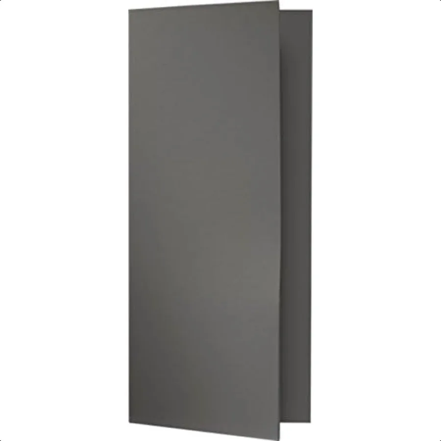 

4 x 9 Mini Presentation Folders Two Pocket Smoke Gray 100lb. Cover 25 Qty