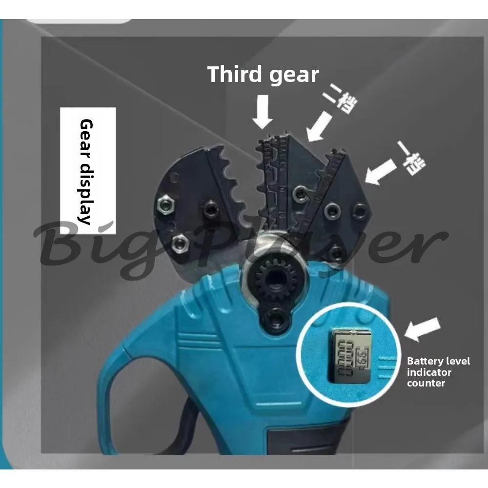 Portable Rechargeable Electric Crimping Tool - Mini Crimper for Pre Insulated Tubular Bare Terminals