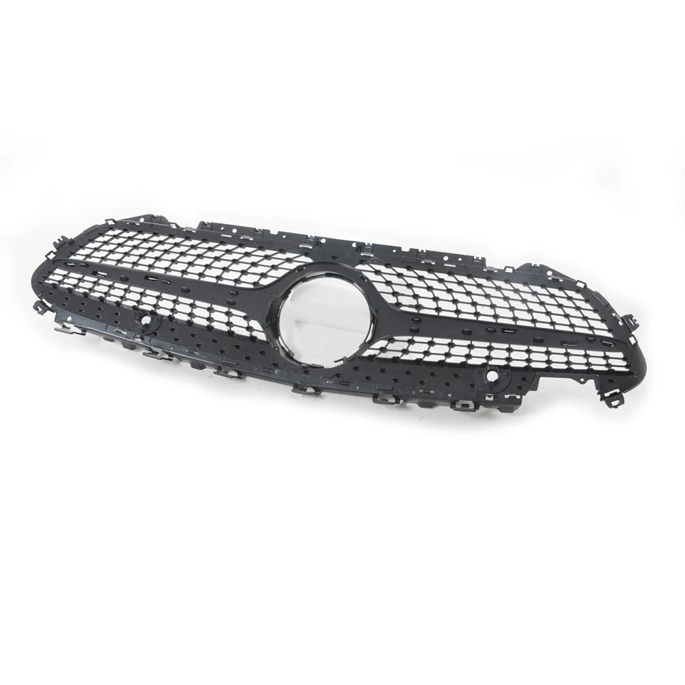 Grill For Mercedes-Benz CLS Class C257 W257 CLS400 CLS450 CLS300 CLS350 2019-2022 Grille Silver/Black Car Front Bumper Hood Mesh