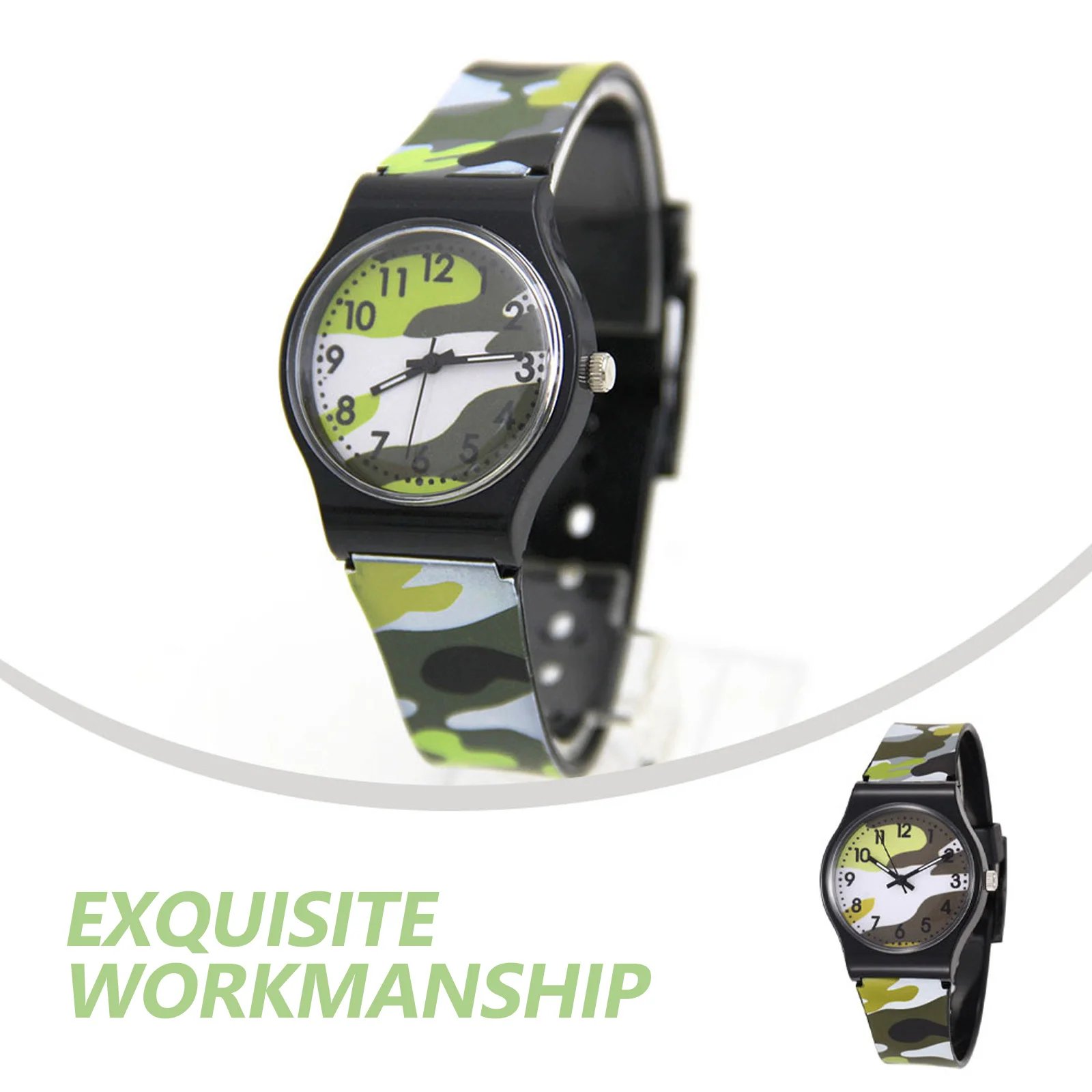 ساعة متينة مقاومة للماء بتصميم مموه رائع، عصرية للاستخدام الخارجي #4