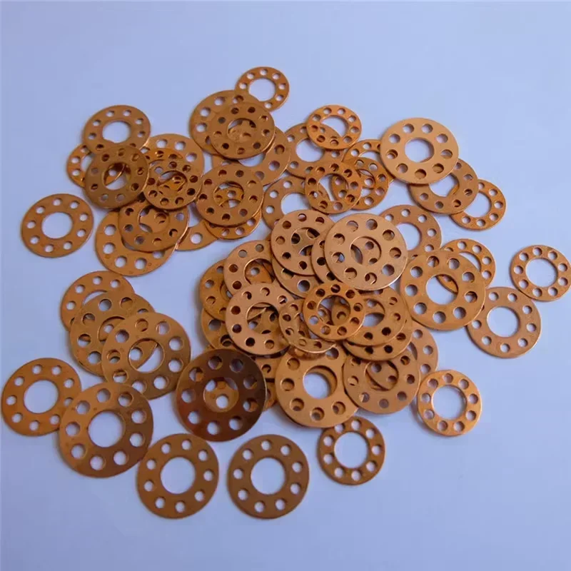10 Uds. Arandelas de latón de 14x5,2x0,5mm, junta de almacenamiento de aceite, arandela de latón de 10x5,2x0,5mm, accesorios para cuchillos plegables, herramientas 12x5,2x0,5mm