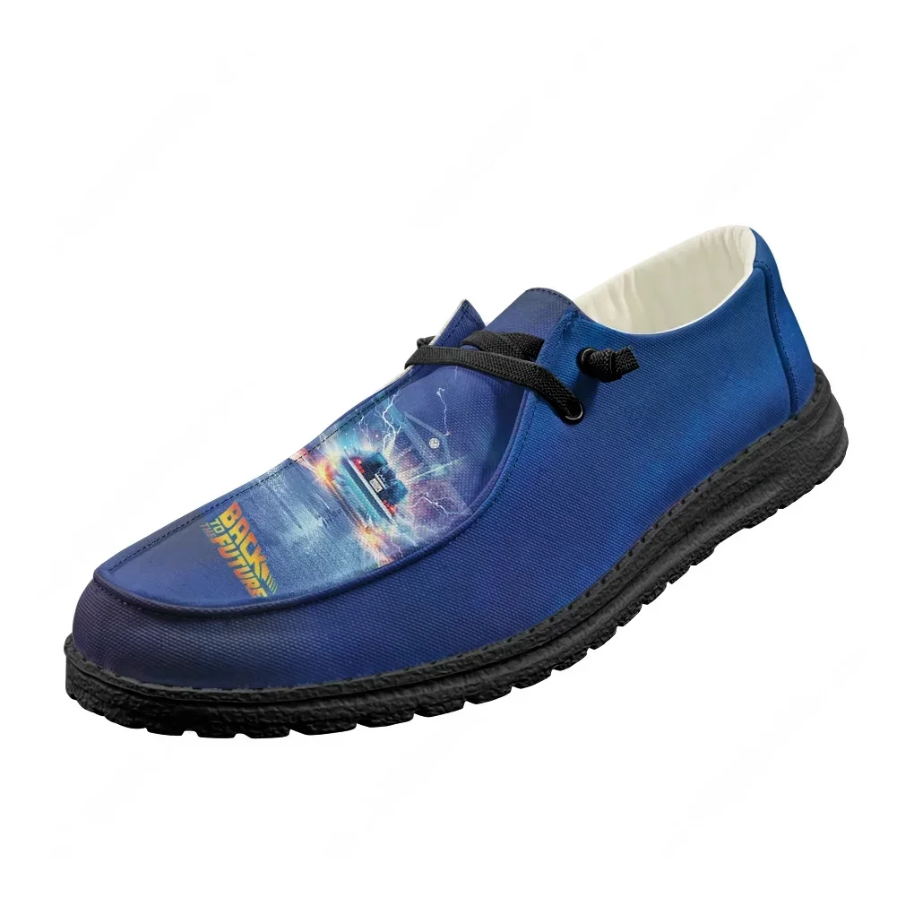 Back to the Future Casual Shoes Mens Womens Flat Footwear Indoor Outdoor Lightweight Shoes Fashion Popular Patterns Custom Shoes view 2