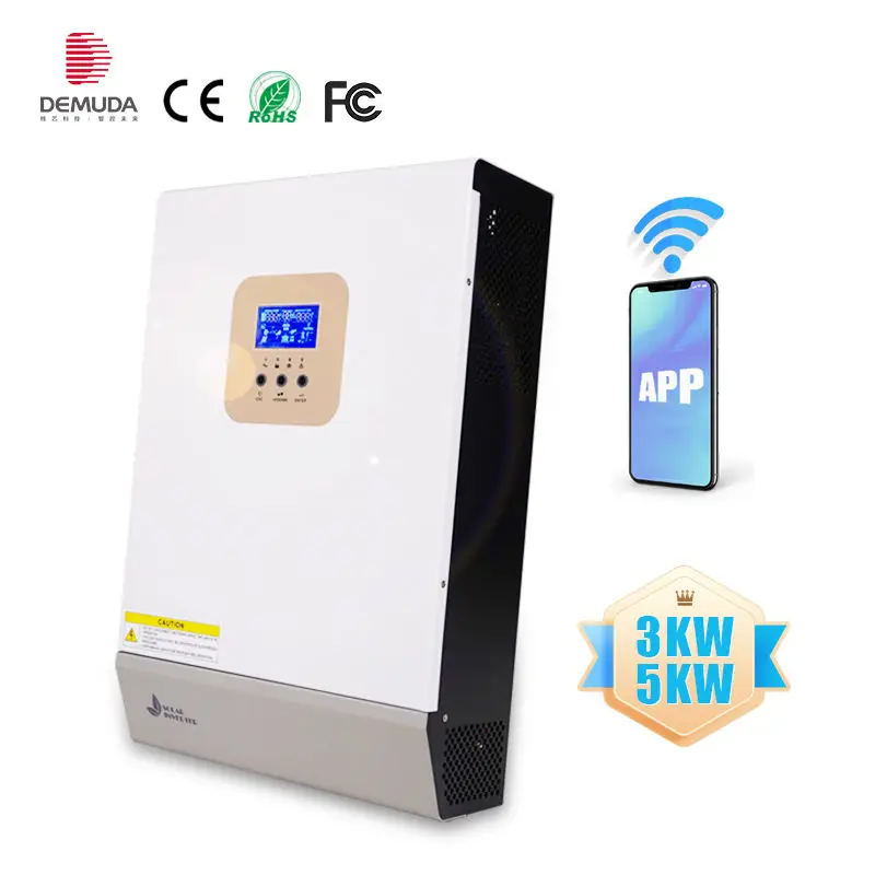 

1kw 2kw 3kw 4kw 5kw 12v 24v 48v dc to ac off grid pure sine wave hybrid inverter