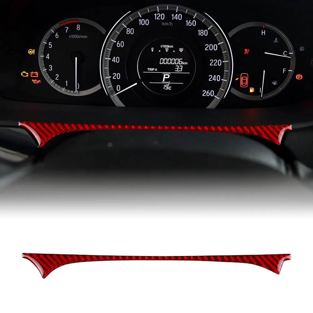

Car Dashboard Strip Trim Carbon Fiber LHD For Honda Accord 2013 2014 2015 2016 2017 Decoration Accessories