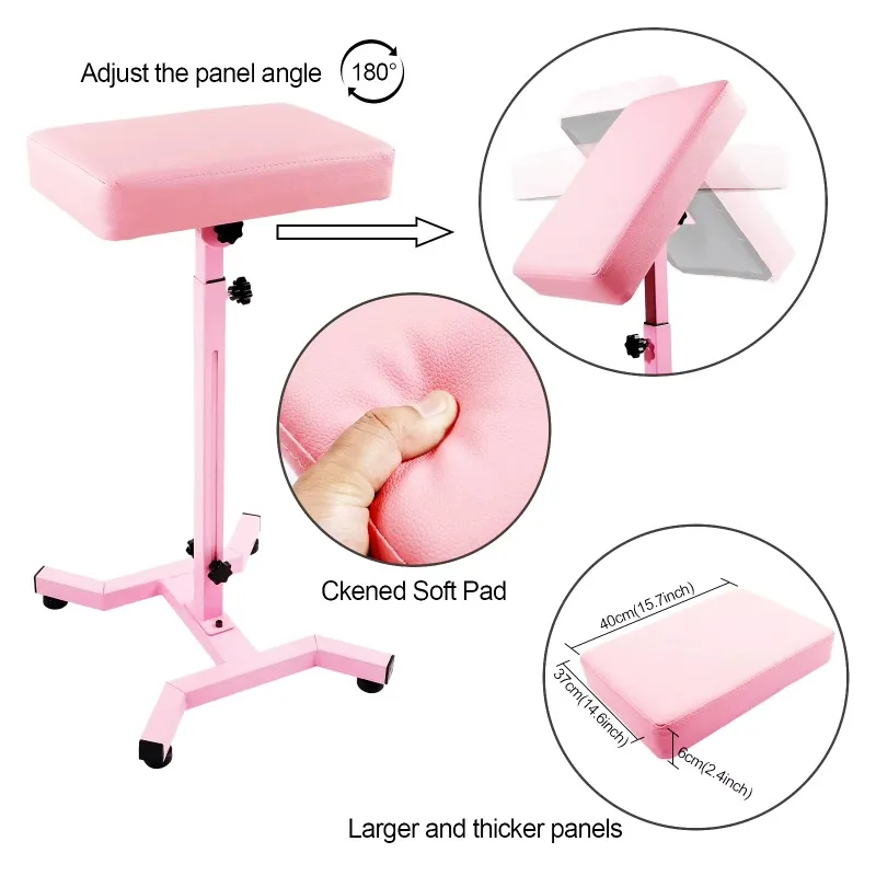 Height-angle Adjustable Pink Tattoo Armrest Hand Holder Bracket for Tattoo Work