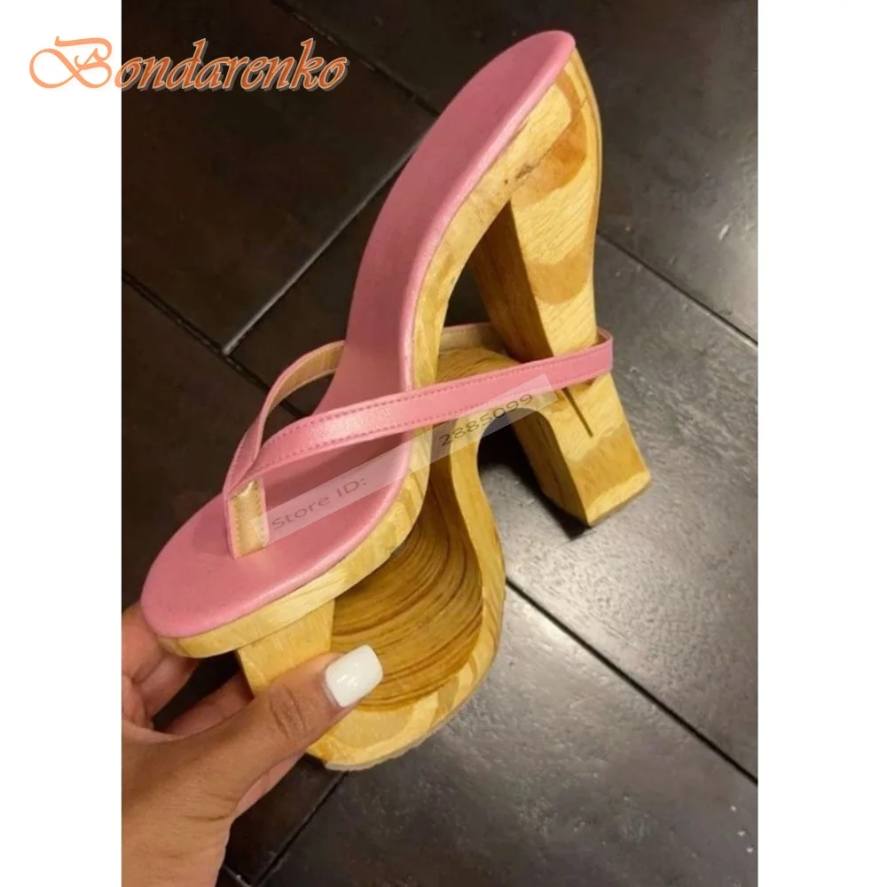 Strange Style High Heels Sandals Straps Slip On Hollow Sexy Ladies Sandals Summer Shoes Designer Party Casual Open Toe Fashion - Image 3