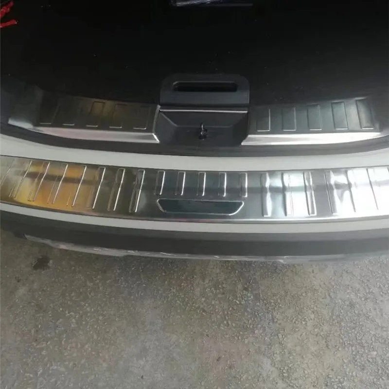 

WELKINRY For Nissan X-Trail T32 3rd Gen 2014-2020 Car Tail Rear Box Gate Trunk Boot Doorsill Threshold Scuff Pedal Cover Trim