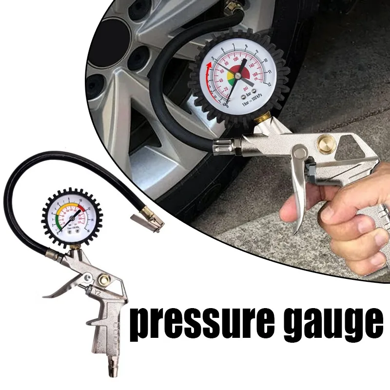 

Car Tire Pressure Gauge Car Tire Pressure Inflation Gauge High Precision Meter Detector Car Motorcycle Bicycle Test Tool