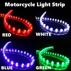 Universal  24CM Waterproof  Flexible LED Strip Soft PVC DRL  Angel eyes Car Led Belt Light License Plate Light Luces Great Wall