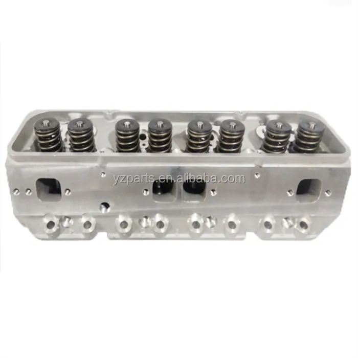 SBC V8 Complete Aluminum Cylinder Heads SBC Cylinder Head Assy For Chevy 350 190cc 64cc