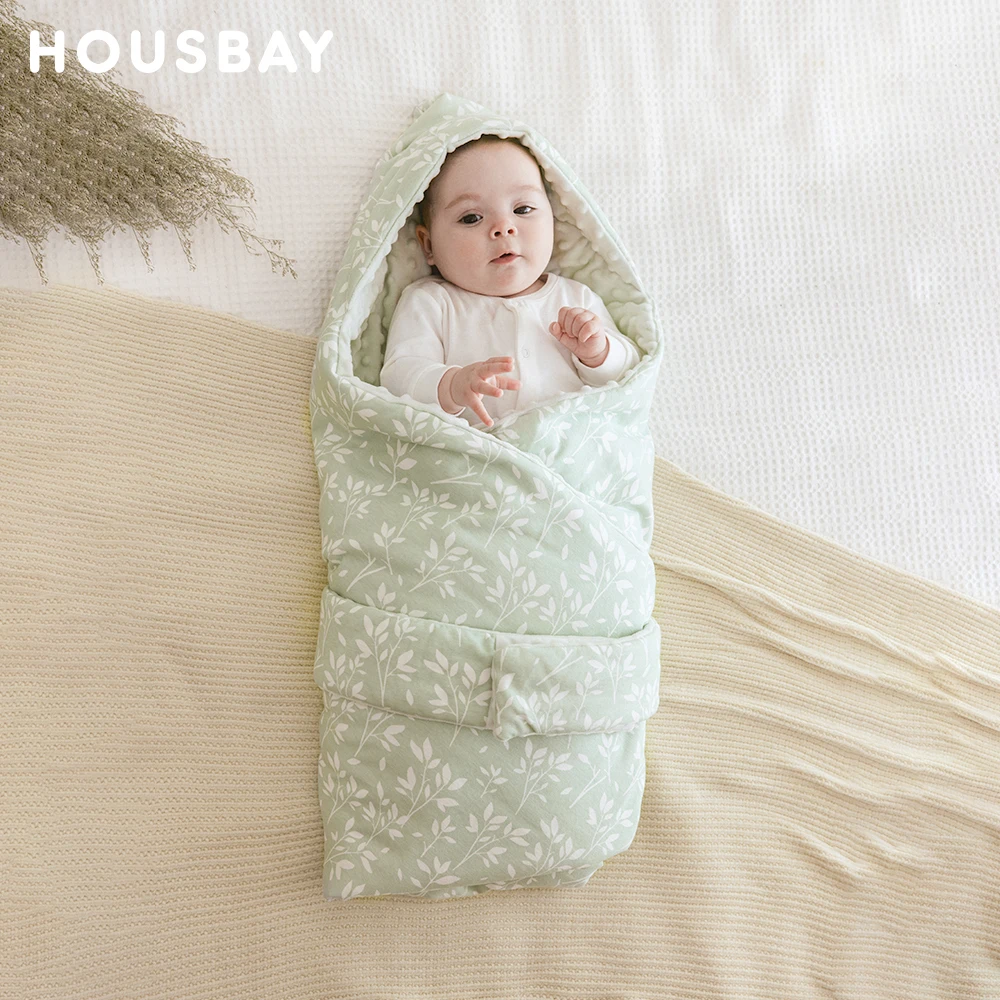 Baby Blanket Swaddle For Newborn Baby Swaddle Wrap 0-12 Months Newborn100% Cotton Envelope For Discharge Winter