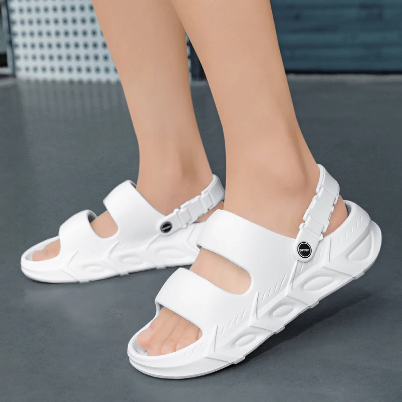 Mens Rubber Platform Sandals Slippers Beach Shoes Garden Clogs Slip On Sandal Driving Size 46 47 Lightweight Soft