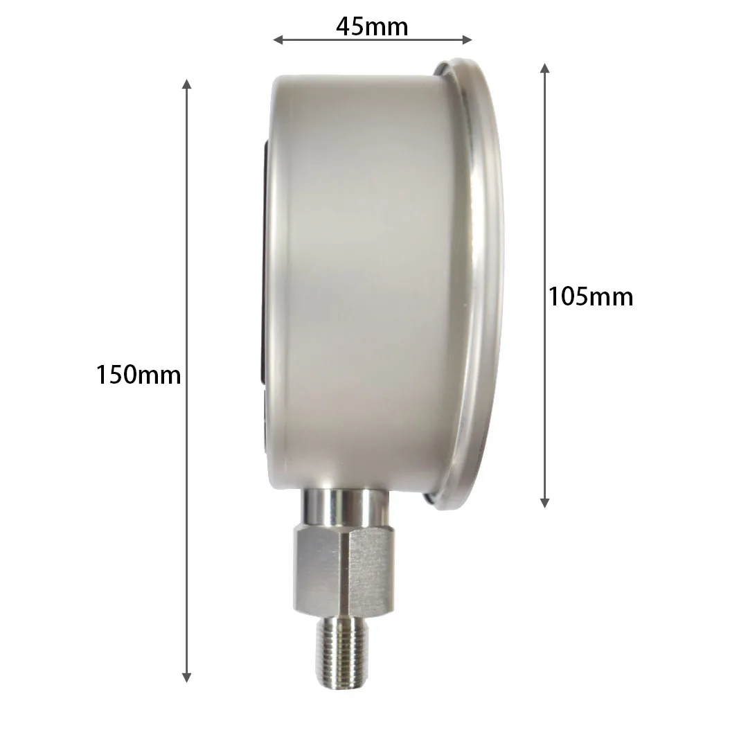 FANDESENSOR-Medidor de presión Digital mbar mmHg Tor, precisión 0,4, resolución-99999 ~ 99999, 105mm diámetro, medición de agua y aceite médico