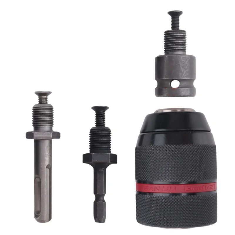 AY03-تشاك مثقاب بدون مفتاح مع محول مفتاح ربط مربع SDS-Plus Shank Hex Shank