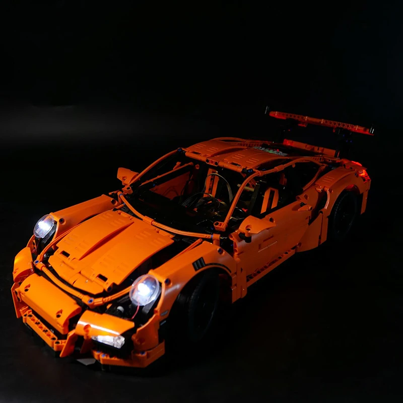 Compatible with 42056 911 GT3 race car LED lights (LED lights only, brick models not included)