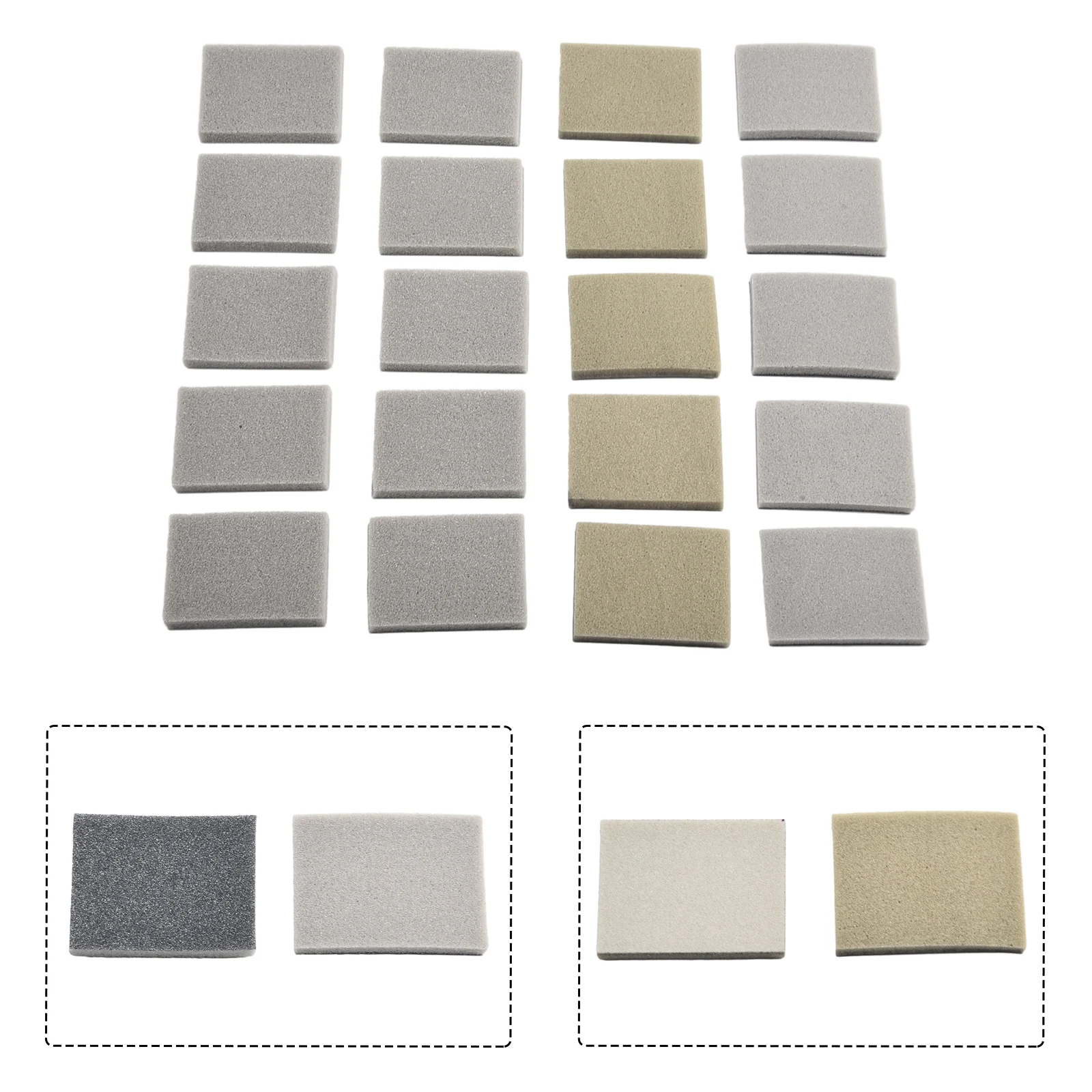 10 PCS Foam Sanding Blocks Wet And Dry Car Body Fine Coarse Sandpaper Sponge Pads 30 X 40mm/1.18 X 1.5inch